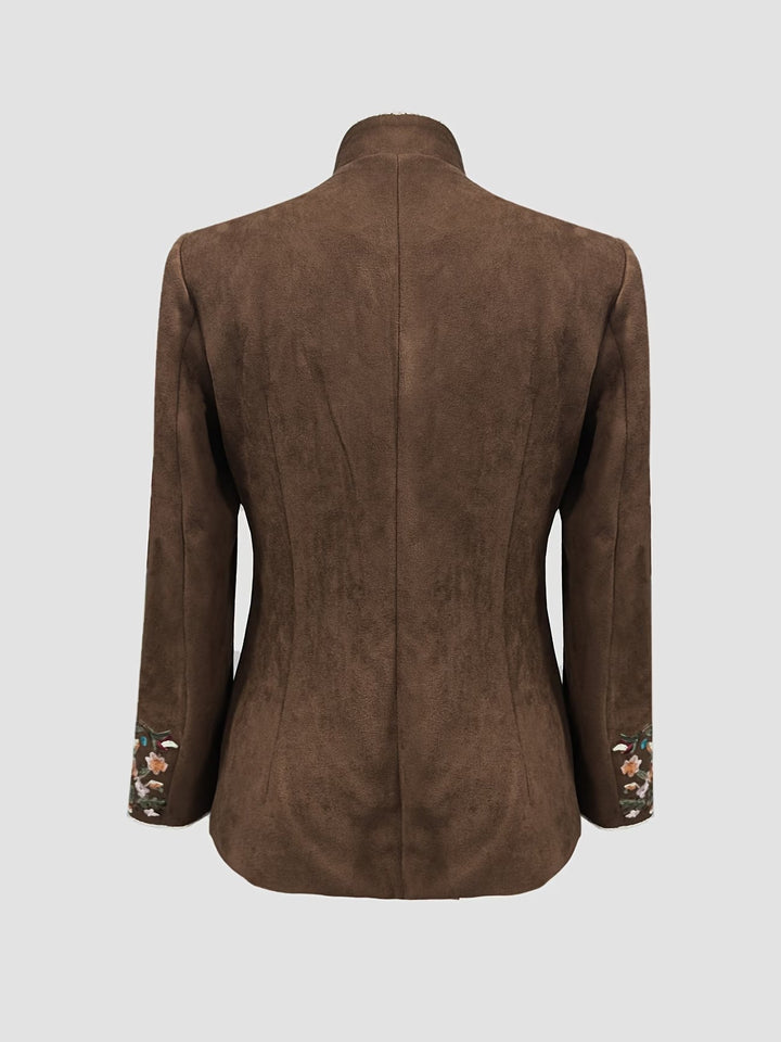 Anisaa - Chaqueta Elegante Con Cuello Alto