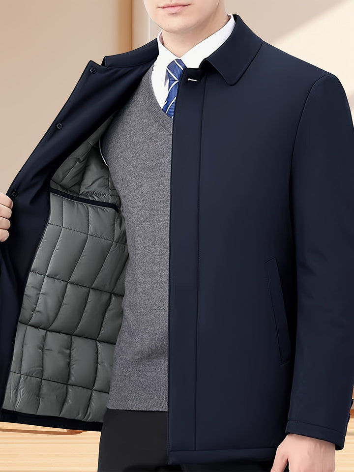 Lewinn - Chaqueta Para IR Al Trabajo Con Tapeta De Botones Delantera