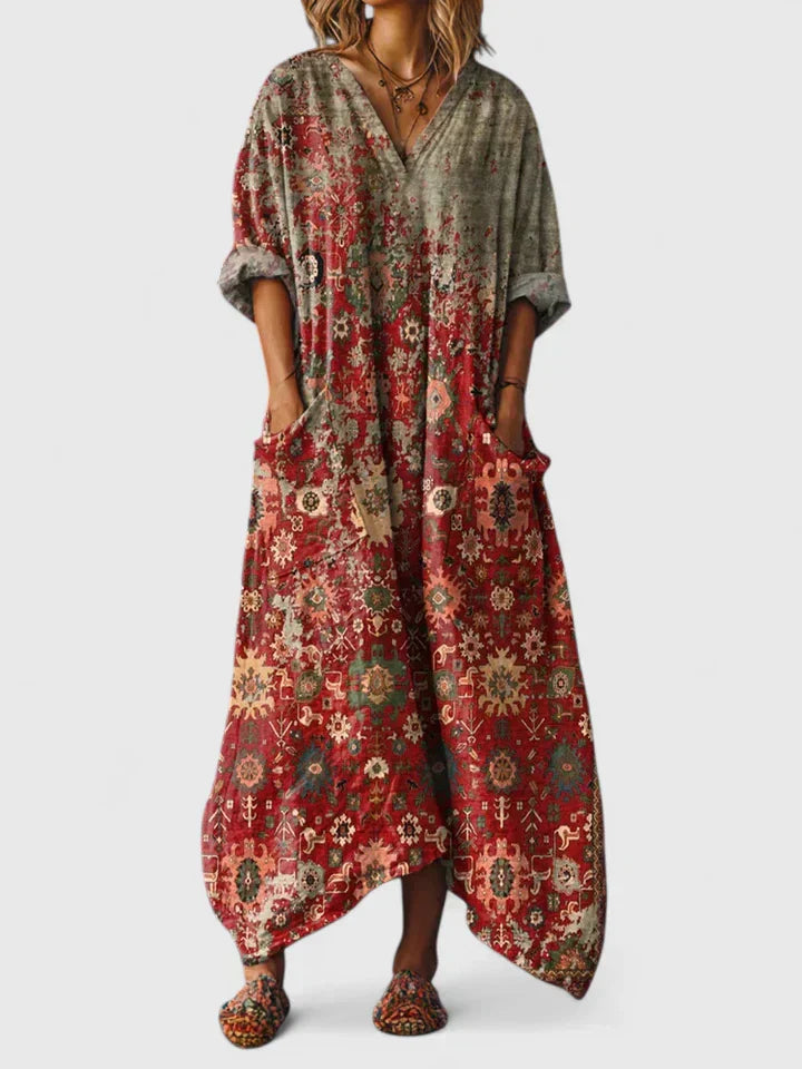 Chathumi - Vestido Elegante Con Estampado