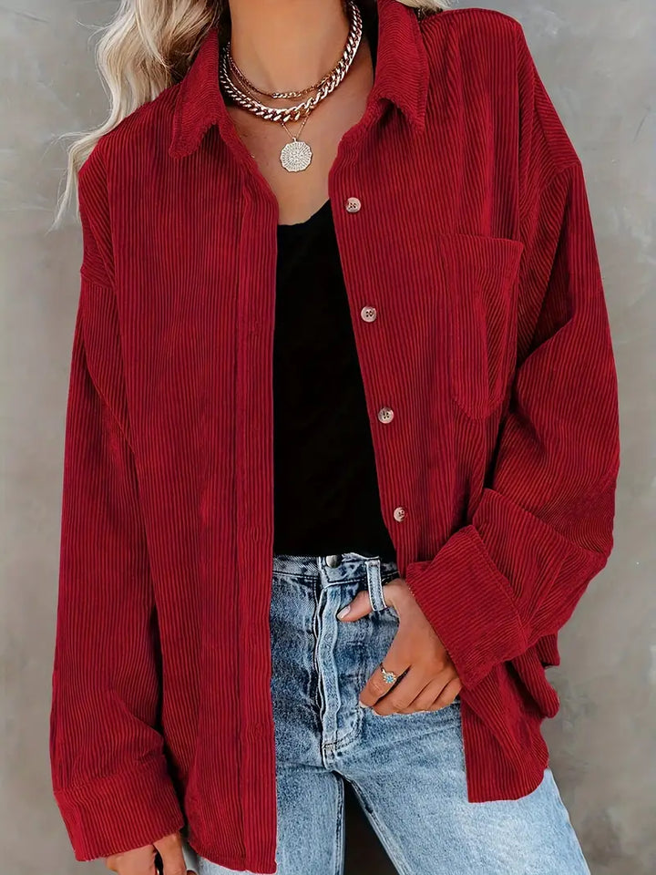 Irmela - Manga Larga Botón Camisa
