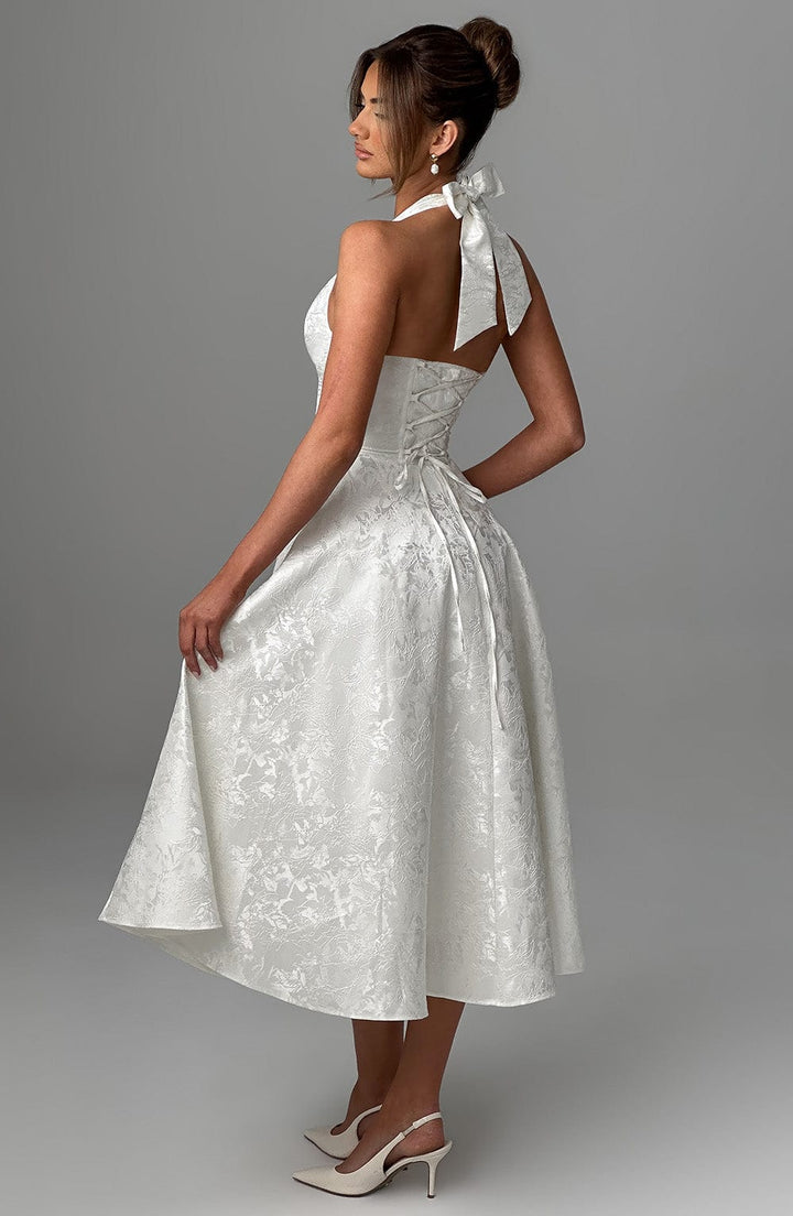 Myra - Vestido Midi Con Cuello Halter A La Moda