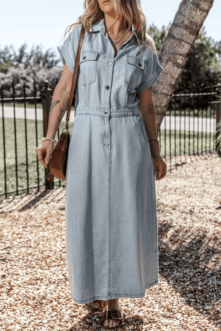 Brygida - Elegante Vestido Vaquero