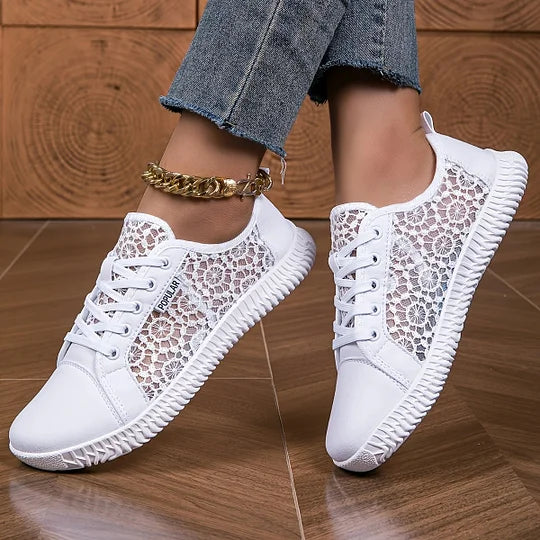 Orly - Mocasín Con Cordones y Malla Transpirable
