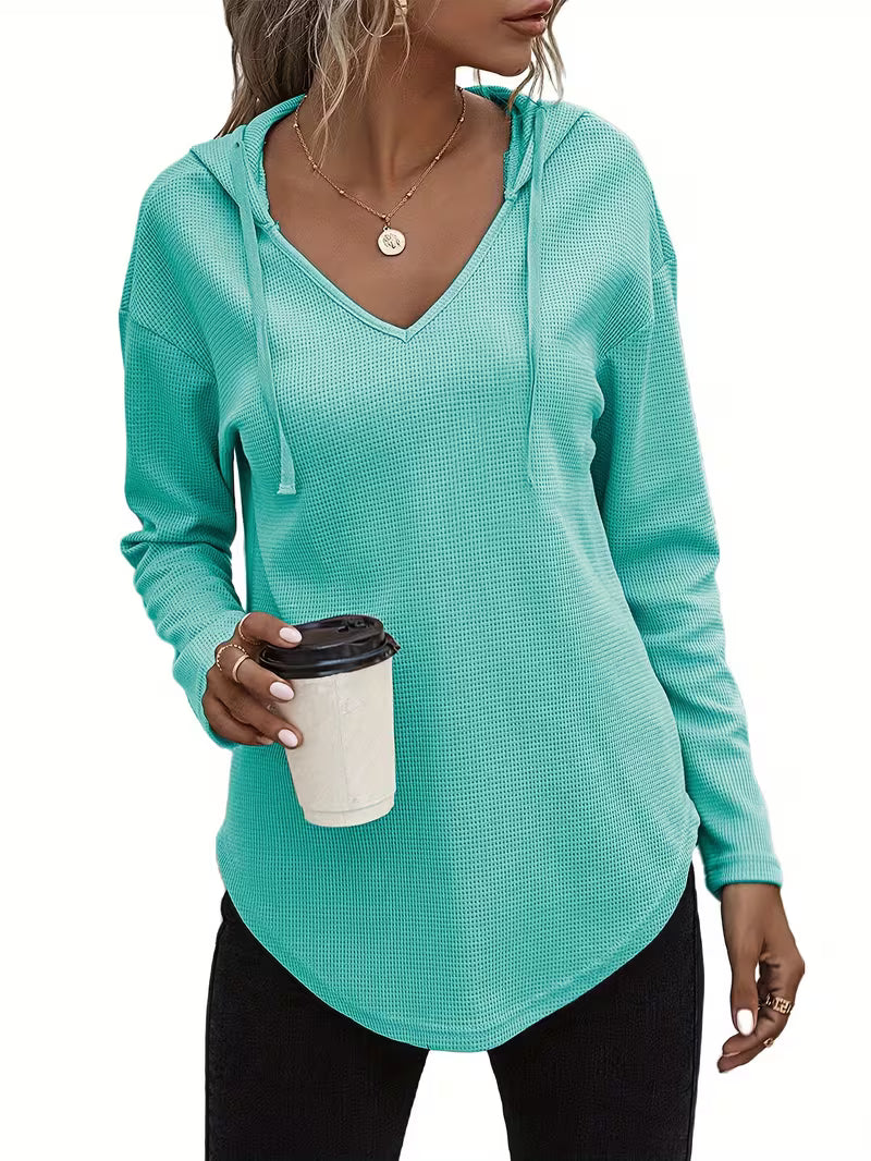 Heydi - Sudadera Con Capucha Manga Larga y Bajo Curvo