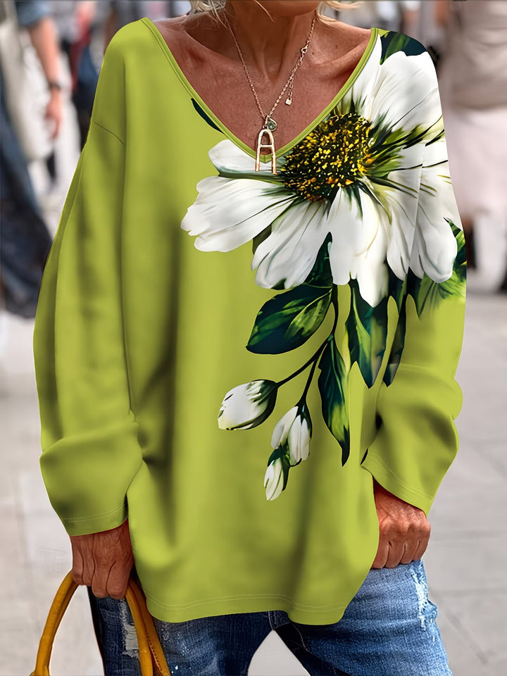 Daphna - Camiseta Oversize Con Estampado Floral