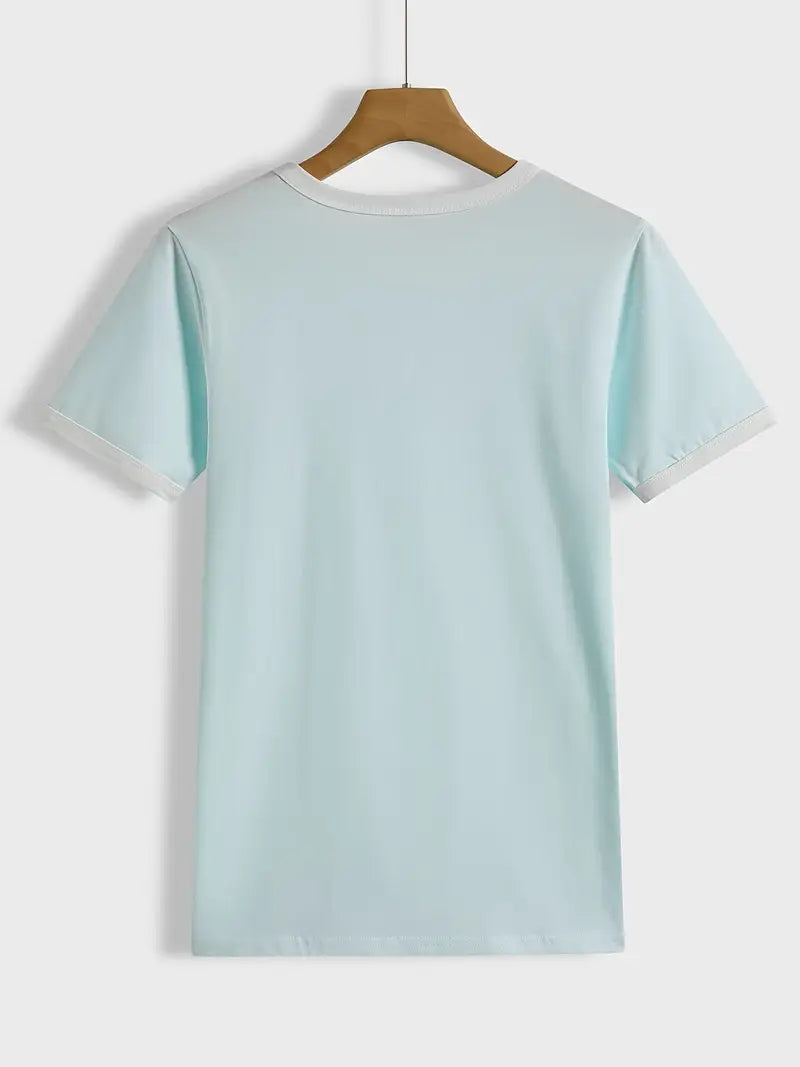 Kisara - Camiseta Informal De Manga Corta