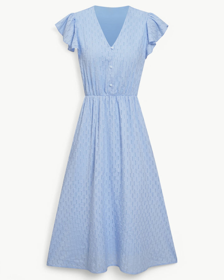 Julieta - Vestido Midi Con Mangas Con Volantes