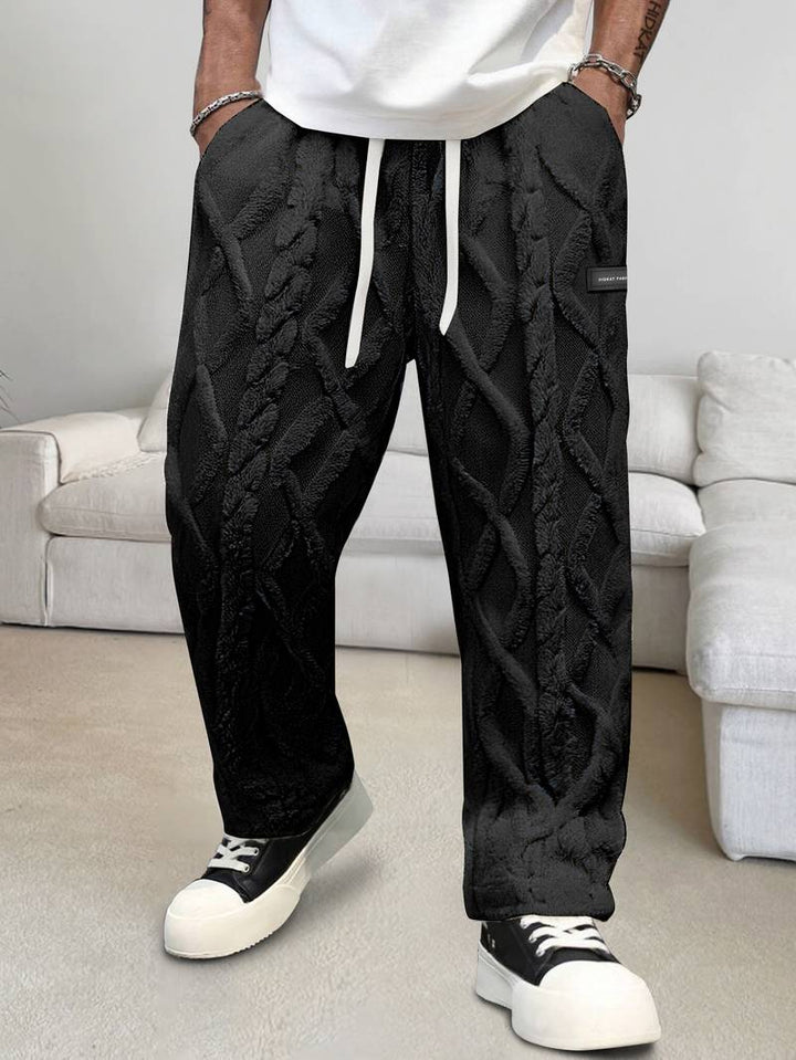 Zecharia - Pantalón Con Estampado Geométrico y Cintura Elástica