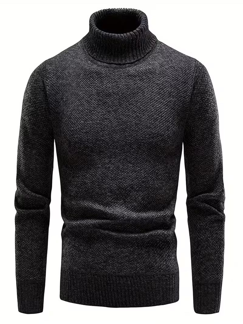 Wessam - Elegante Jersey De Punto Con Cuello Alto