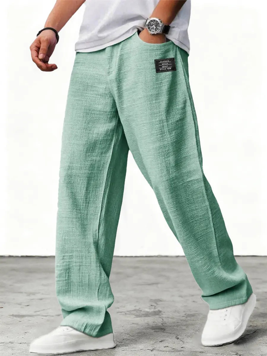 Lushan - Pantalón Holgado de Lino