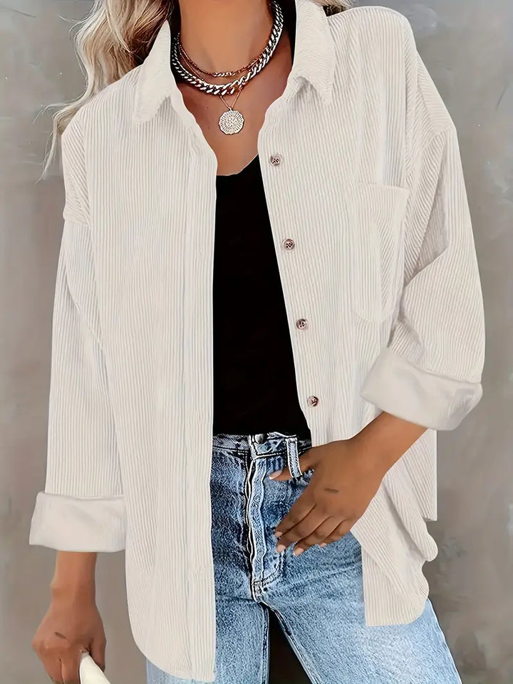 Irmela - Manga Larga Botón Camisa
