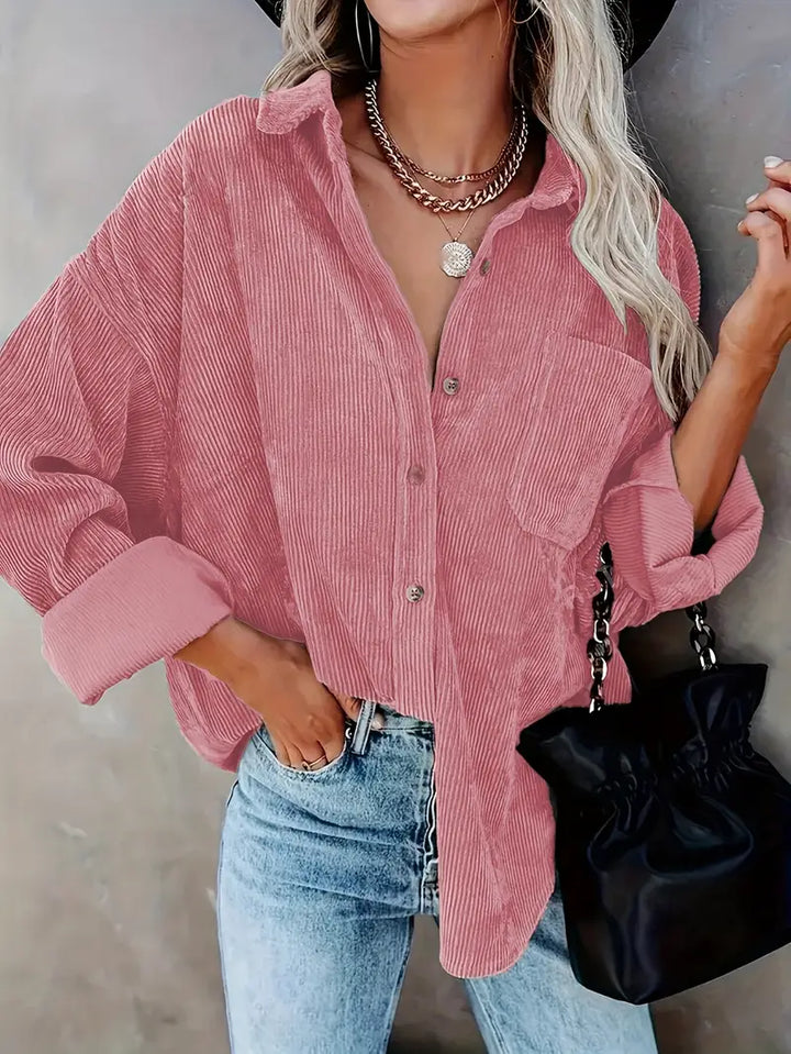 Irmela - Manga Larga Botón Camisa