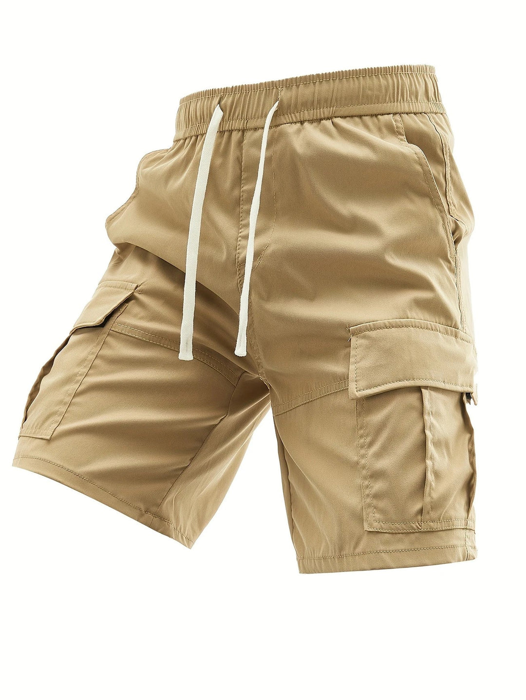 Lewand - Pantalones Cortos Cargo Elegantes y Holgados Con Bolsillo Lateral