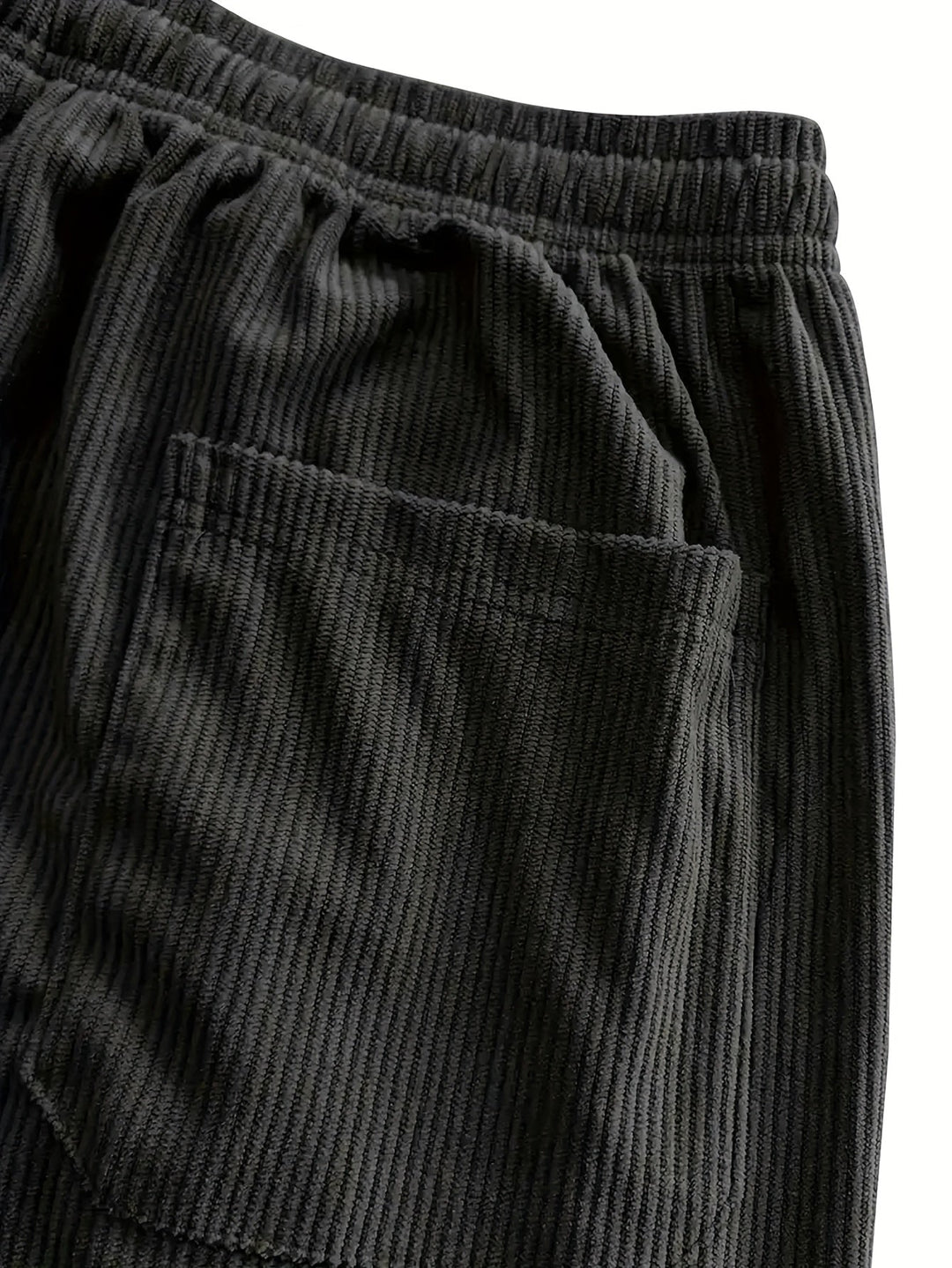 Asher - Pantalones Rectos Con Cintura Ajustable Con Cordón