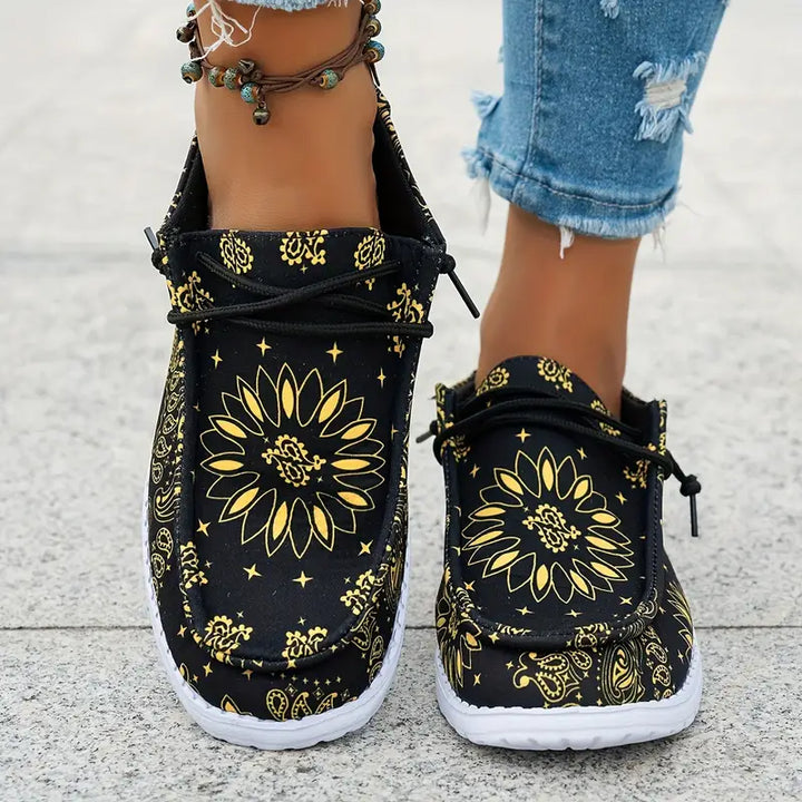 Isavella - Informal Verano Zapatos Con Estampado Floral