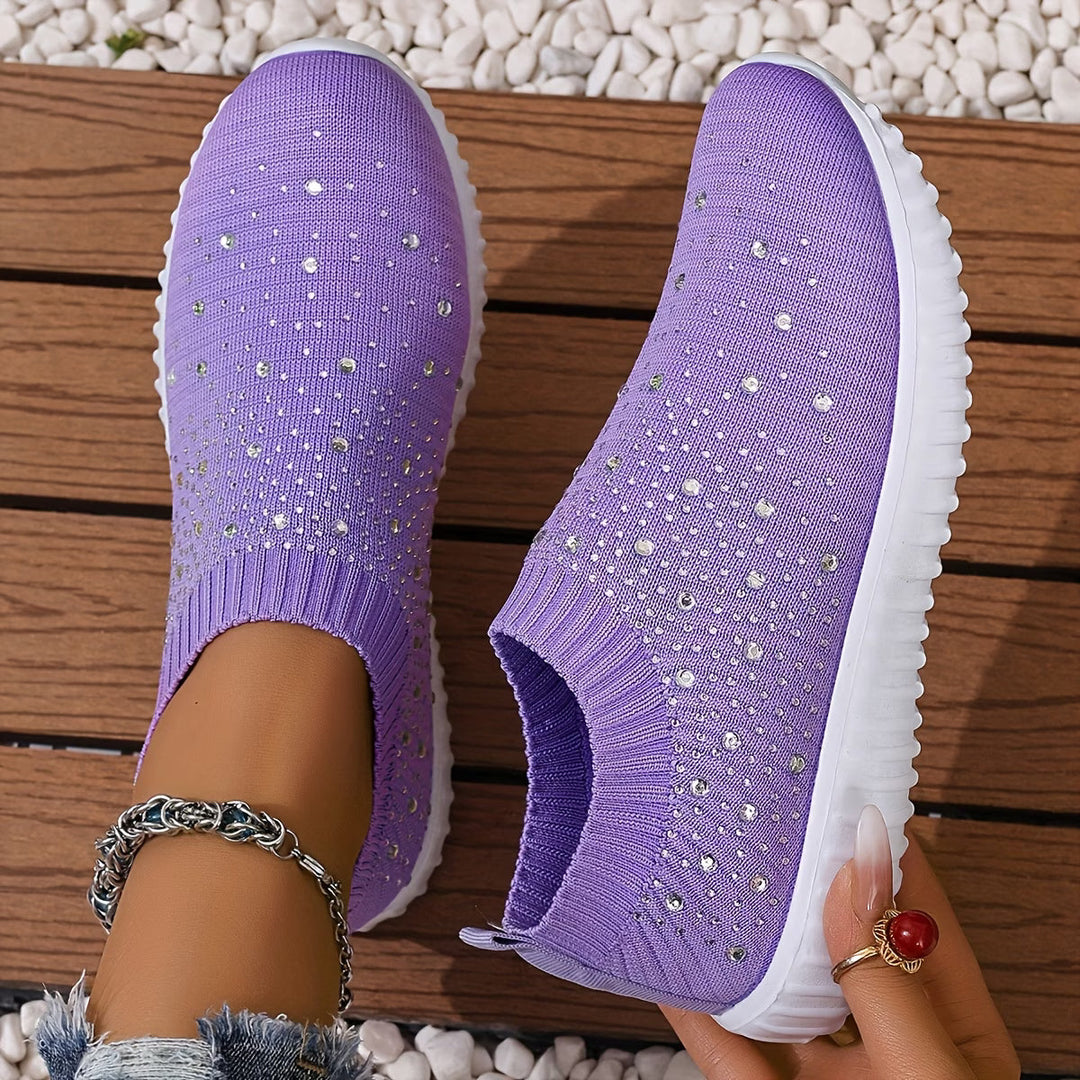 Elizaa - Zapatillas Cómodas Con Pedrería