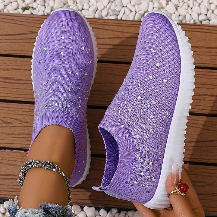 Elizaa - Zapatillas Cómodas Con Pedrería