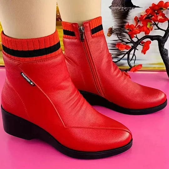 Nuraini - Botines De Invierno Con Suela Blanda