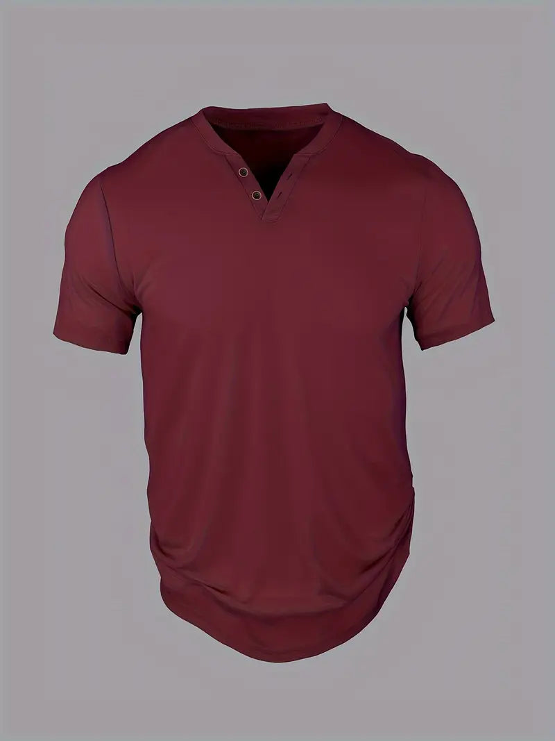 Eligio - Camiseta de Punto Con Botón