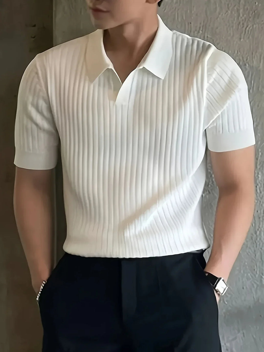 Avgustin - Polo Informal De Manga Corta