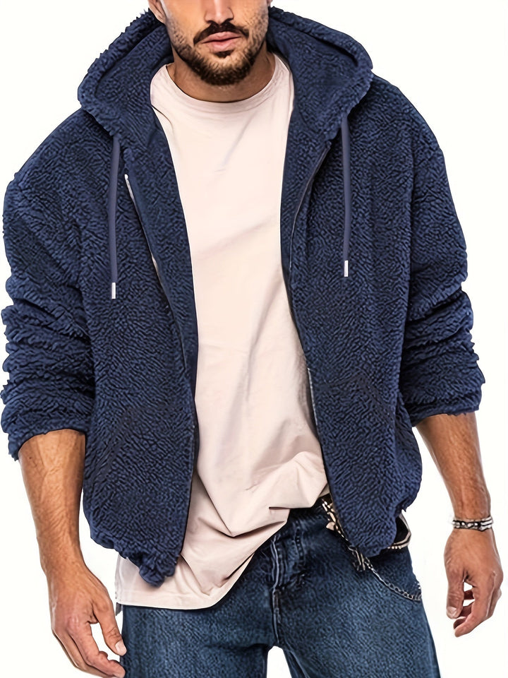 Hessel - Sudadera Con Capucha y Manga Larga Con Cremallera
