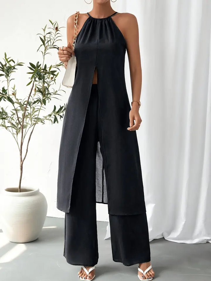 Eirini - Elegante Conjunto De Dos Piezas Sin Mangas