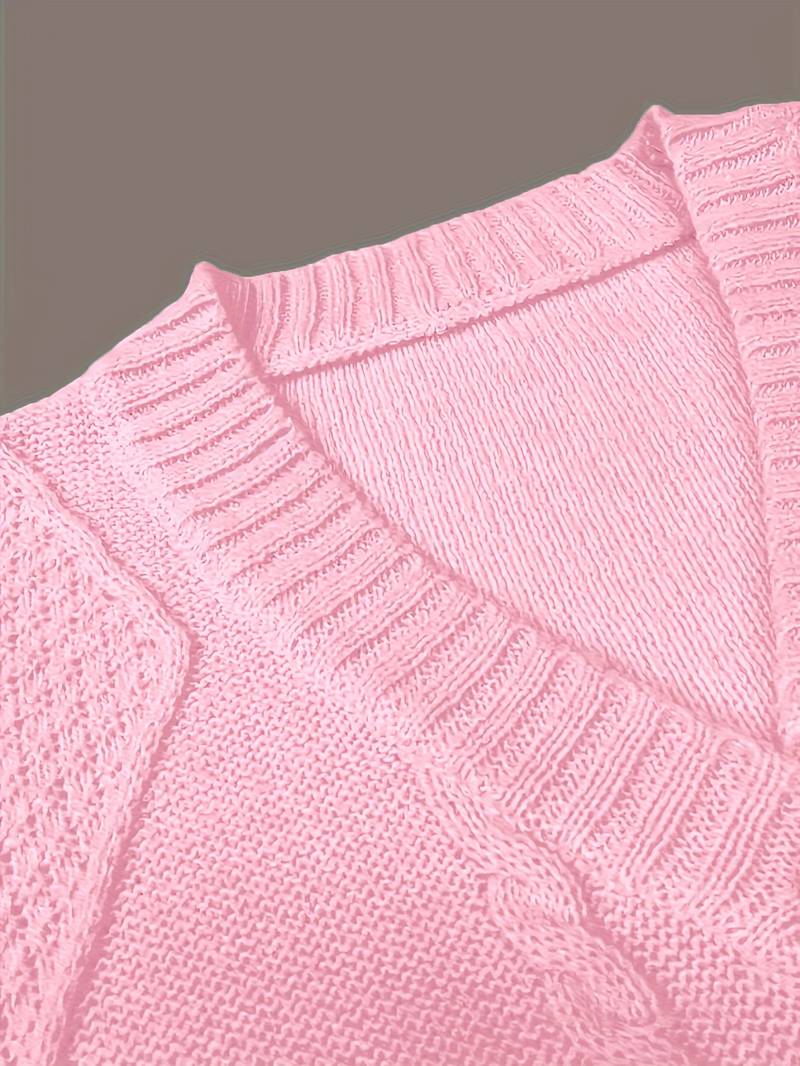 Tzvia - Jersey de Punto Informal Con Cuello en V