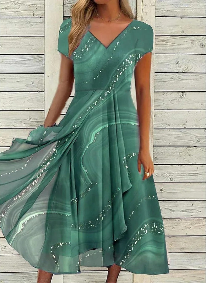 Ayana - Vestido Midi Con Cuello En V