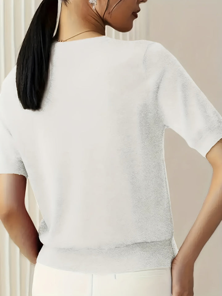 Jacquie - Camiseta Informal De Alta Elasticidad