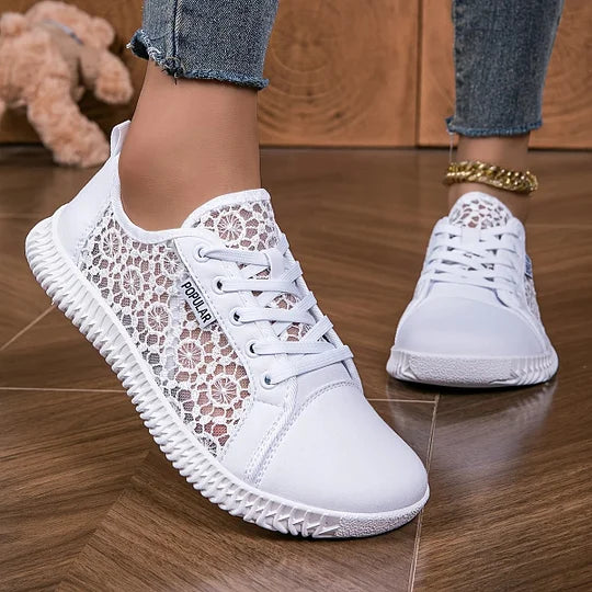 Orly - Mocasín Con Cordones y Malla Transpirable
