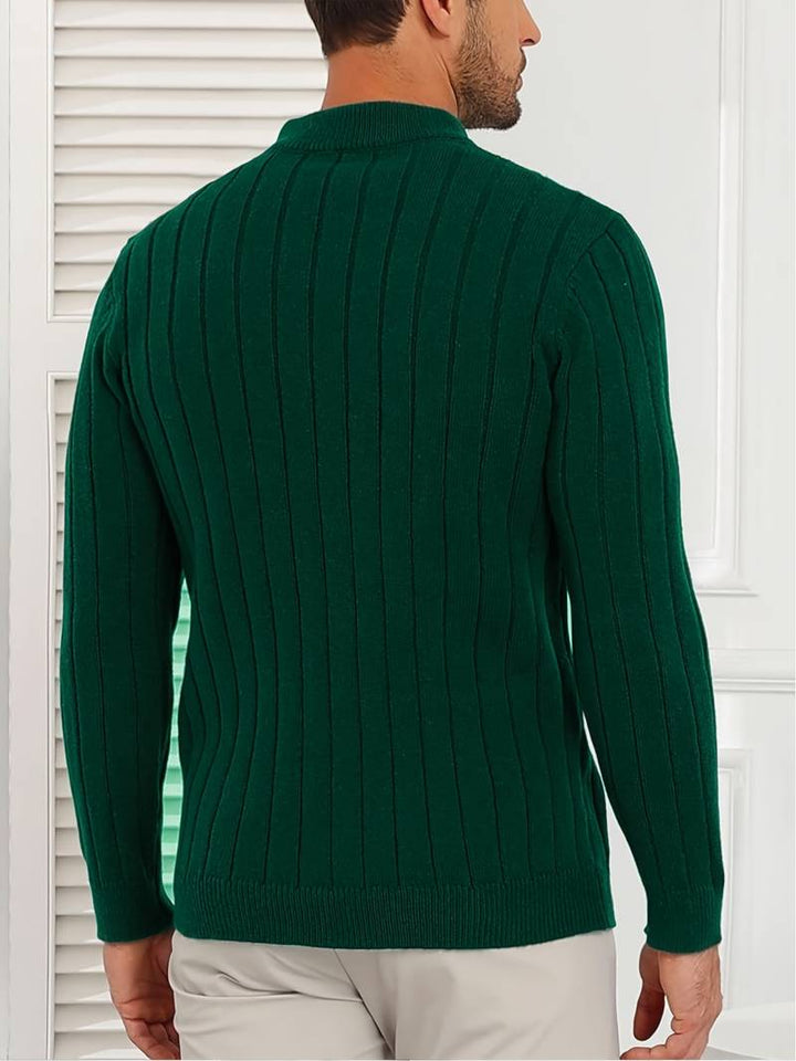Yedidya - Jersey de Manga Larga Informal de Punto