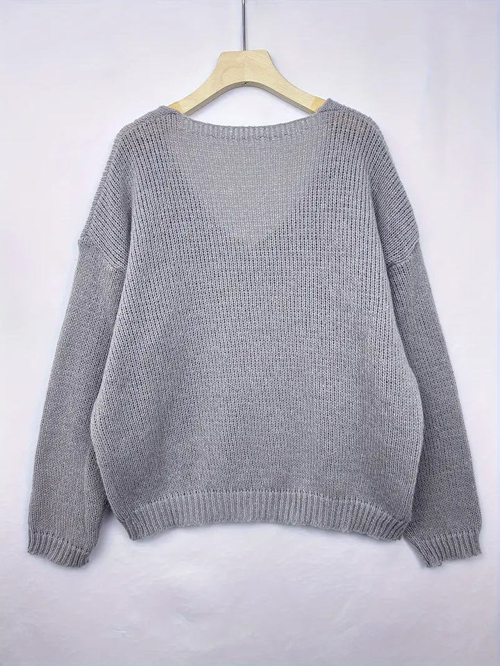 Schmidt - Jersey Informal De Manga Larga Con Cuello En V