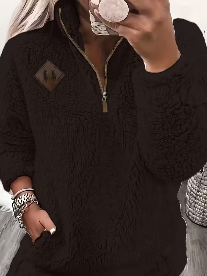 Humera - Elegante Chaqueta Con Cremallera y Manga Larga