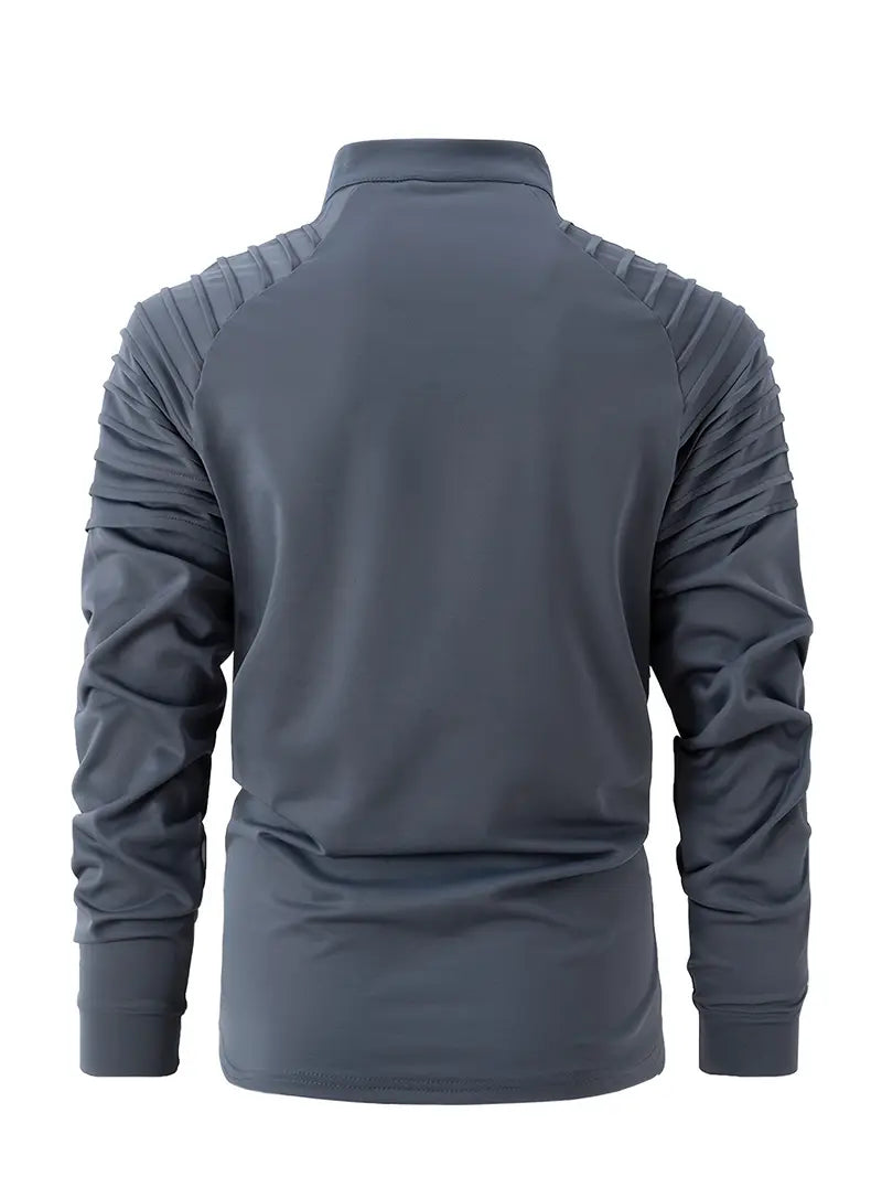 Linwood  - Manga Larga Polo Camisa Con Cremallera