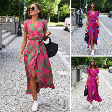 Theresita - Vestido De Verano Con Flores
