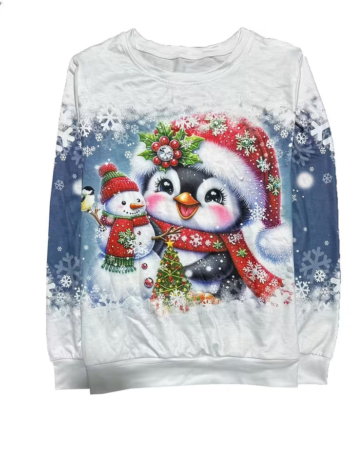 Jeila - Sudadera Navideña Estampada «Transfronterizo»