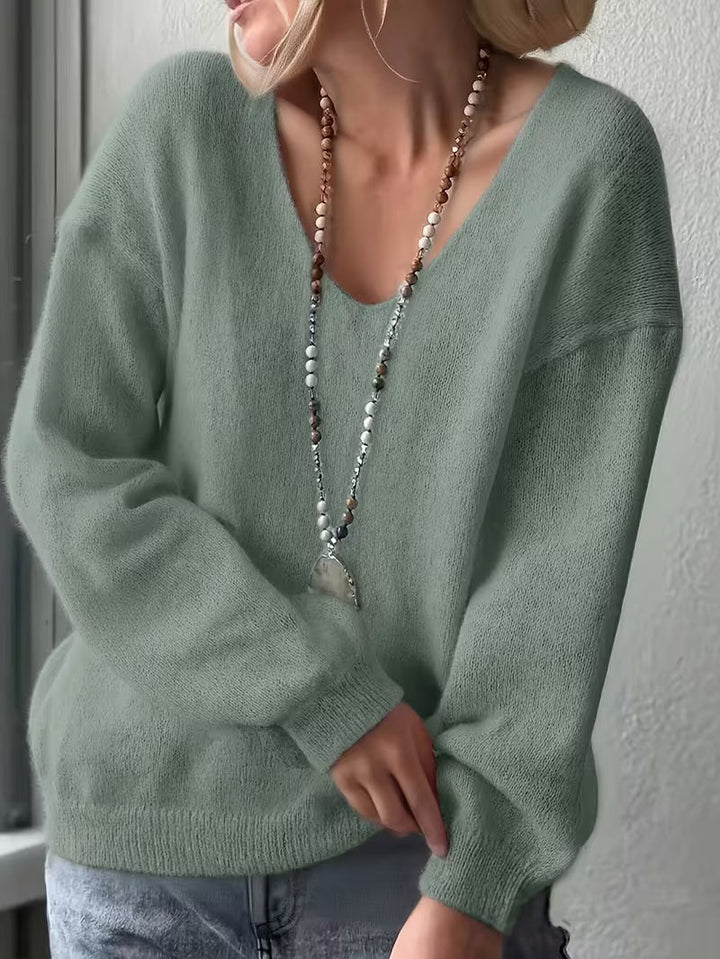 Yalitan - Jersey de Manga Larga con Cuello en V