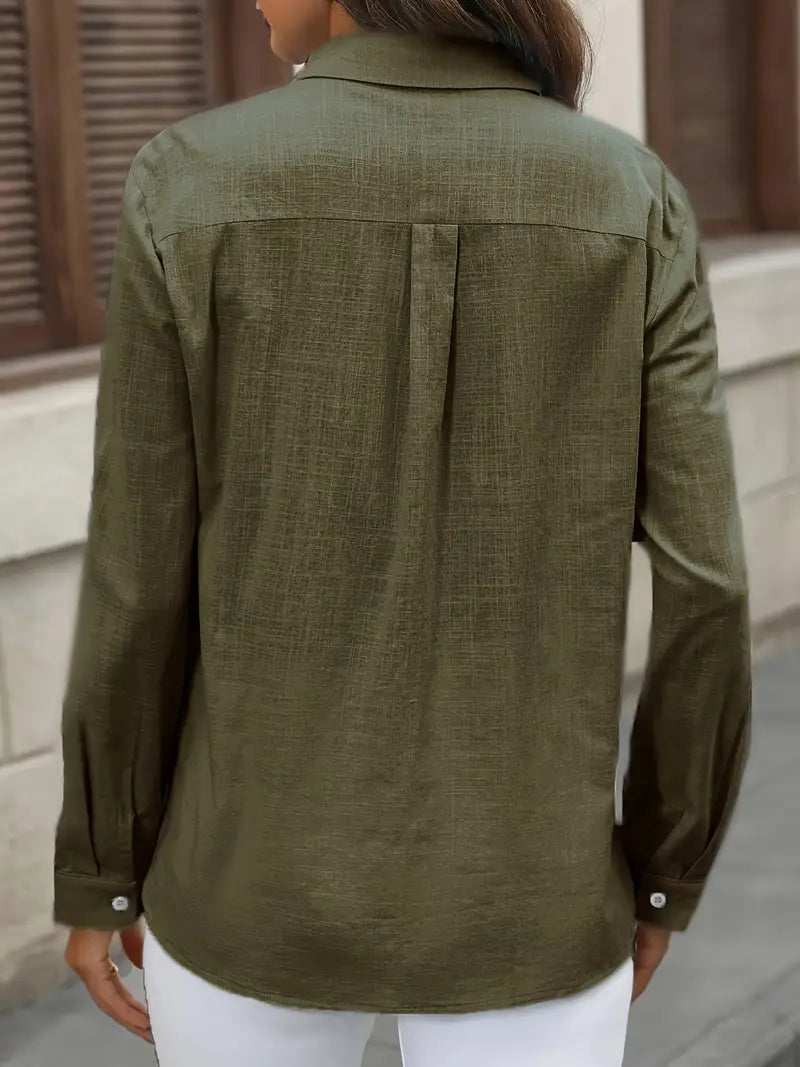 Athena - Camisa De Algodón Con Bolsillos Delanteros