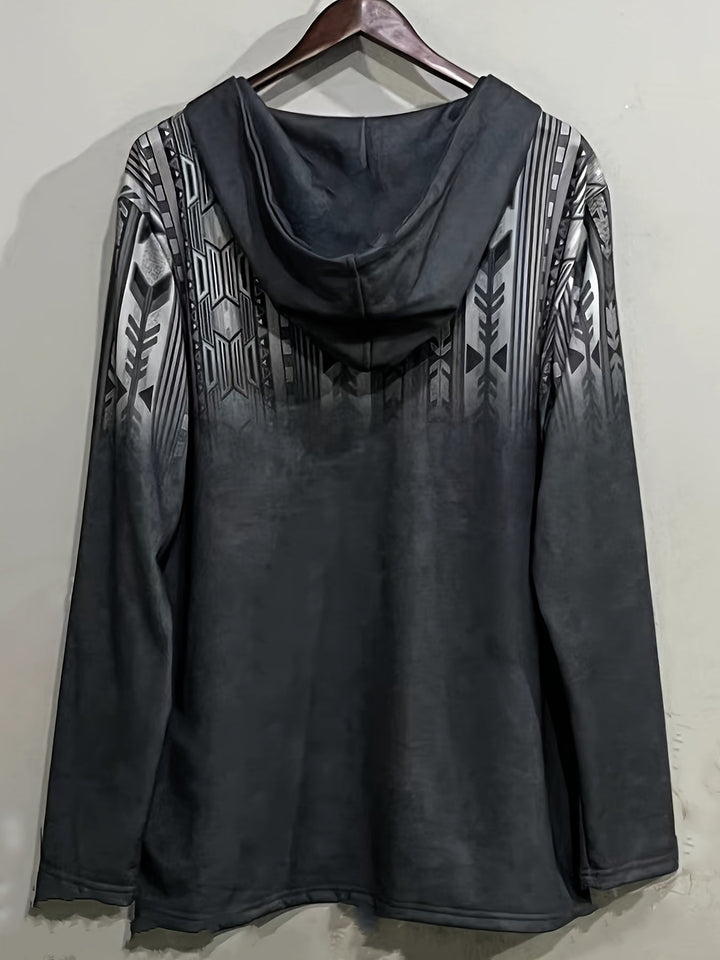 Sandeep - Sudadera Con Capucha Informal Estampada En 3D