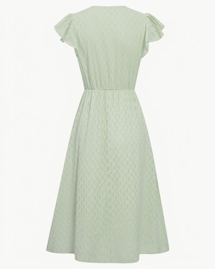 Julieta - Vestido Midi Con Mangas Con Volantes