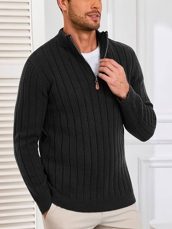 Yedidya - Jersey de Manga Larga Informal de Punto