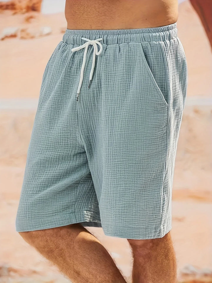 Bancroft - Elegantes Pantalones Cortos Holgados Con Bolsillos