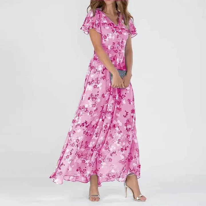 Astrid - Vestido Largo Con Estampado Floral