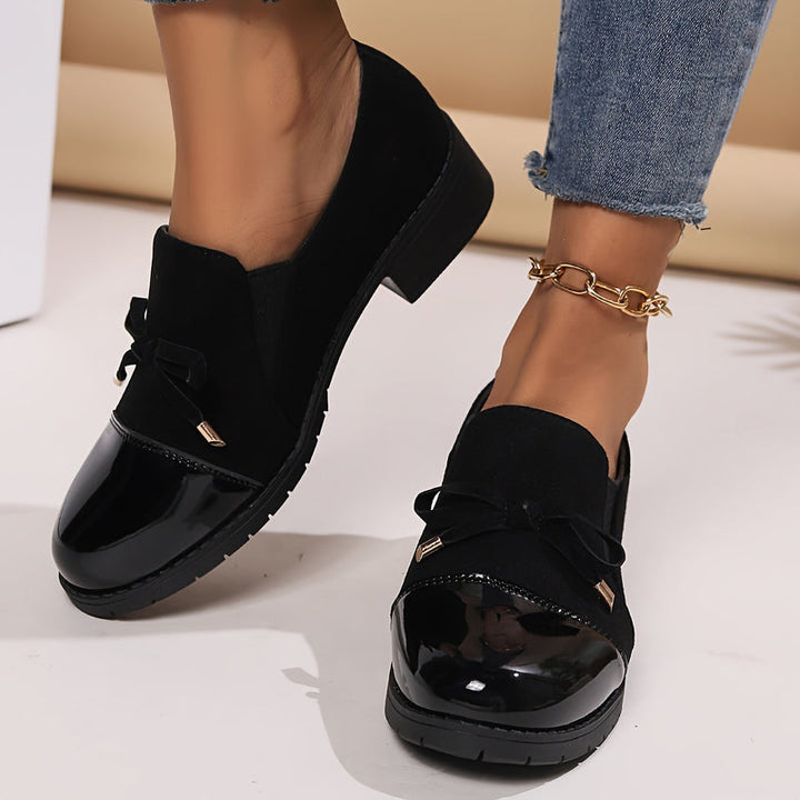 Virna - Elegantes Mocasines Antideslizantes Con Lazo