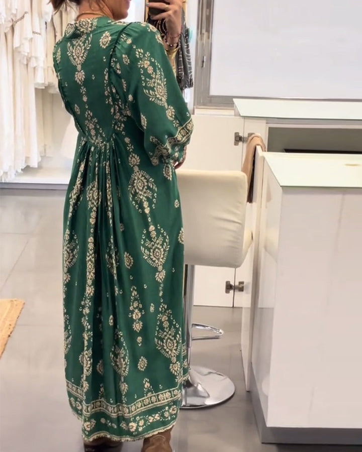 Zonia - Vestido Informal Estampado Con Bolsillos