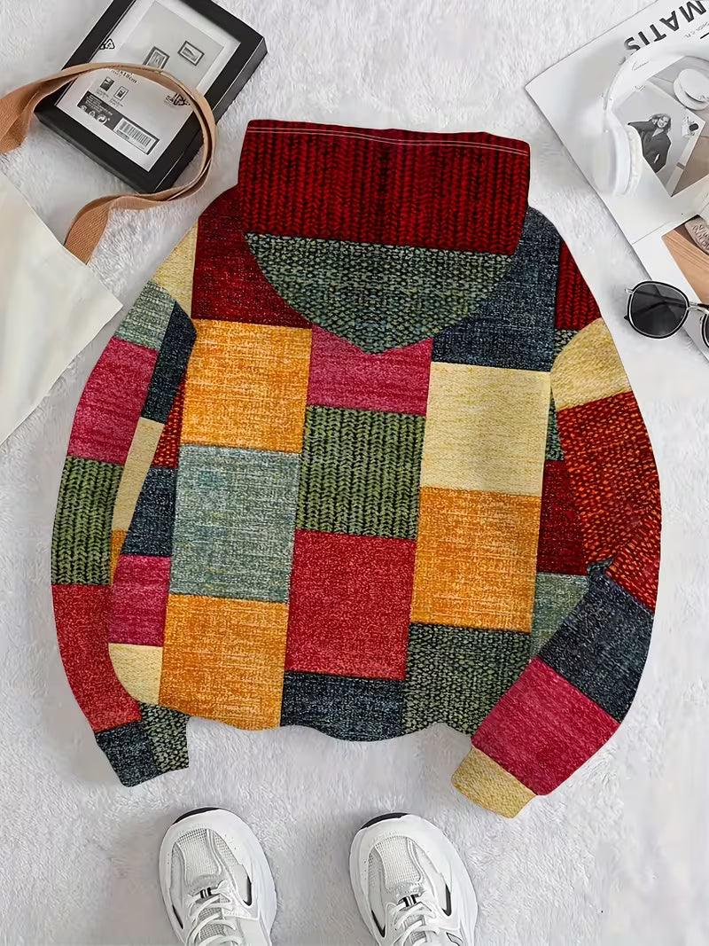 Nyara - Sudadera con Estampado Geométrico