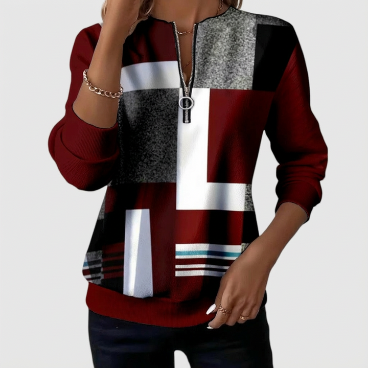 Nivah - Elegante Sudadera Con Media Cremallera