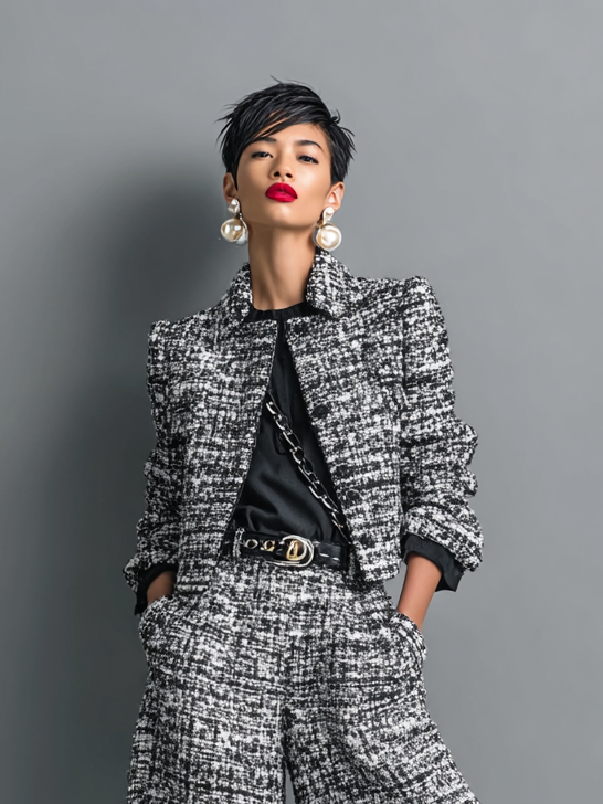 Aderet - Elegante Chaqueta de Manga Larga y Pantalón Informal