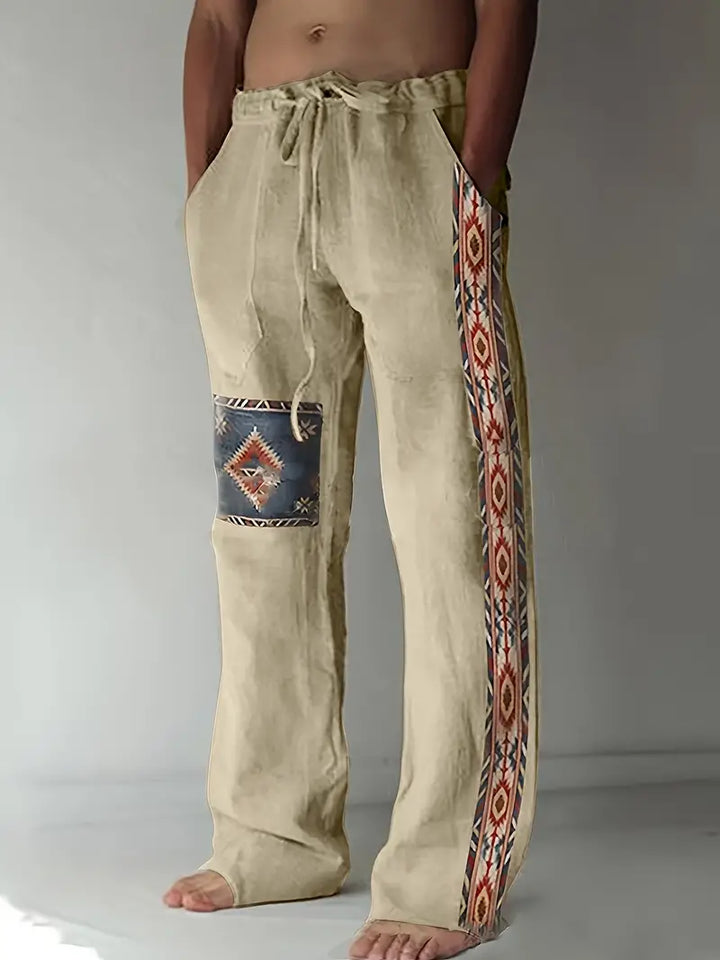 Daniil - Pantalones De Estilo Etnico Con Bolsillos