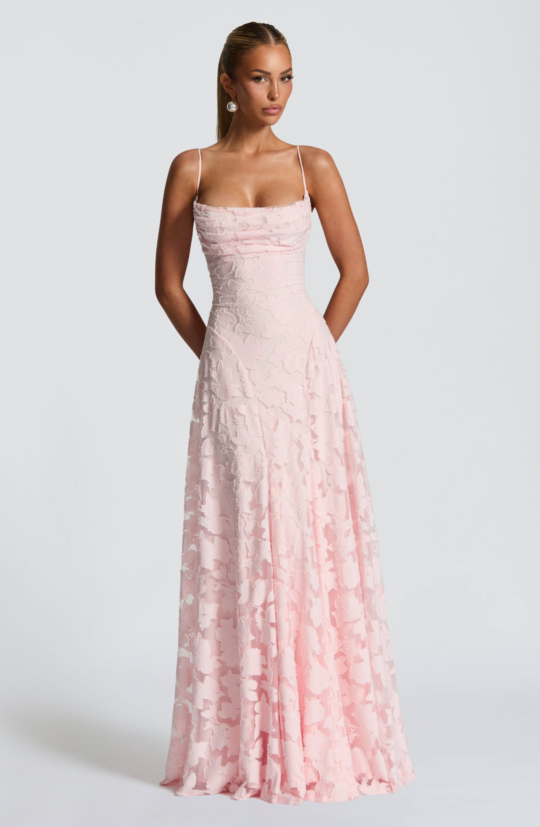 Alona - Elegante Vestido Largo Con Corsé De Encaje